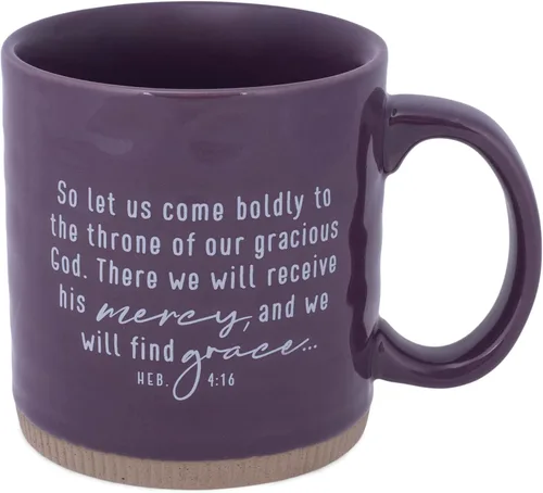 Vista 2 de Lighthouse Christian Products Pray Boldly Powerful Words - Taza de cerámica de 16 onzas