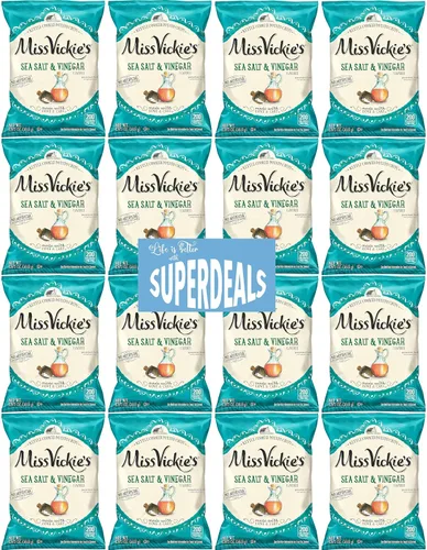 Vista 13 de Papas Fritas Cocidas en Caldero de Miss Vickie's Paquete de Valor Empaquetado por SUPERDEALS Bolsa de 1.375 Oz Paquete de Variedad Supremo de 5