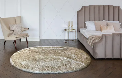 Vista 13 de Alfombra de lujo de piel de oveja sintética Alfombra esponjosa para dormitorio, sala de estar, habitación de los niños, alfombra suave