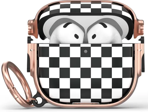 Vista 34 de Maxjoy Funda para AirPods 3 con cerradura, funda protectora rígida de 3ª generación para AirPod de 3ª generación para mujeres y hombres con llavero