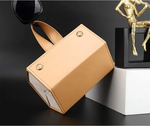 Vista 8 de Estuche organizador de gafas de sol, estuche de viaje con 5 ranuras para colgar gafas, caja de almacenamiento para mujeres y hombres