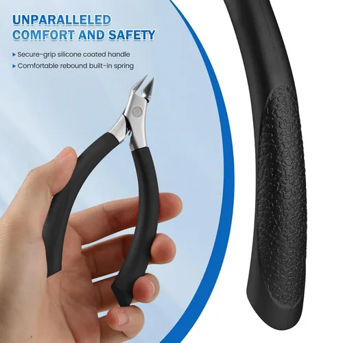Vista 9 de BEZOX Juego de corrector de uñas encarnadas con cuchilla recta, 40 tiras alisadoras de uñas sin dolor con levantador de uñas de los pies, kit