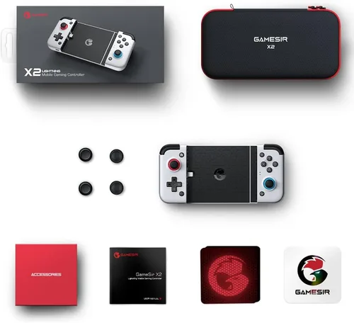 Vista 7 de GameSir X2 Lightning - Controlador de juego móvil para iPhone iOS, teléfono Gamepad Play Xbox Game Pass, Playstation, COD Mobile, MFi, Arcade