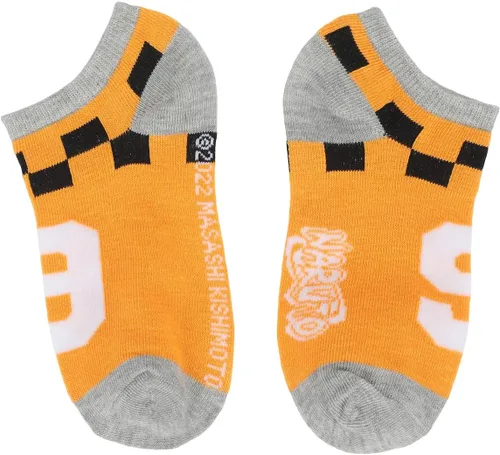 Vista 2 de Bioworld Naruto Ramen - Calcetines tobilleros juveniles (6 pares), Multi colorido