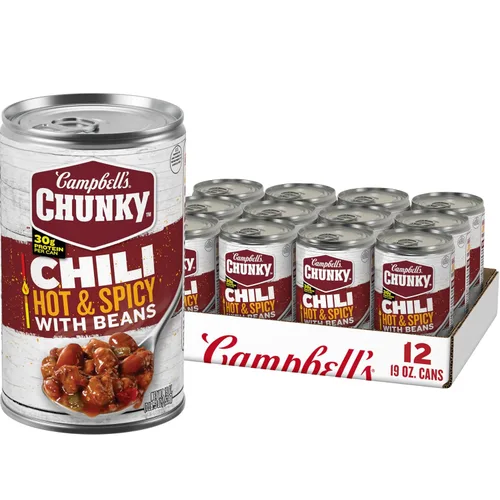 Vista 22 de Campbell's Chunky Chili con Frijoles, 15.25 oz. Tazón para Microondas