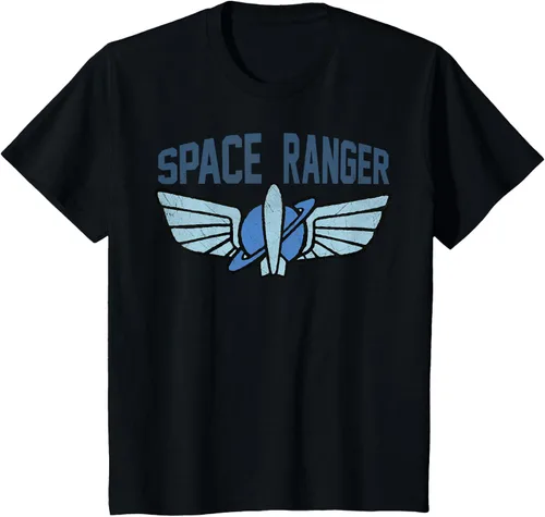 Vista 25 de Disney Pixar Toy Story 4 Buzz Lightyear Space Ranger Badge - Camiseta, Negro, S
