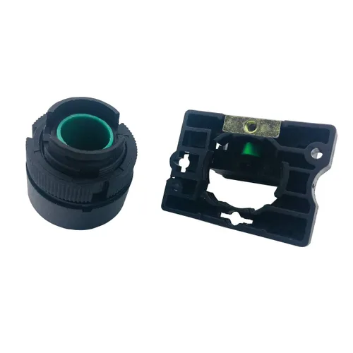 Vista 3 de Interruptor de botón de reinicio de encendido y apagado momentáneo, 1 interruptor de botón instantáneo NO N/O Green Mark, 600V, 10 amperios