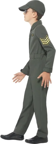 Vista 3 de Disfraz de aviador para hombre (ejército)