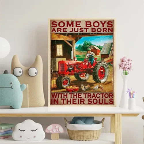 Vista 3 de Kit de pintura de diamantes 5D por números, kit de arte de diamantes de tractor de granja para adultos, pintura de diamantes de imitación de cristal