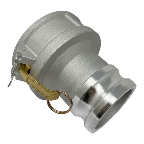 Vista 4 de Gloxco Tipo de aluminio DA leva y ranura de manguera de montaje, reductor, 4 "Camlock hembra x 3 "Camlock macho (CAM-4030-DA-AL)