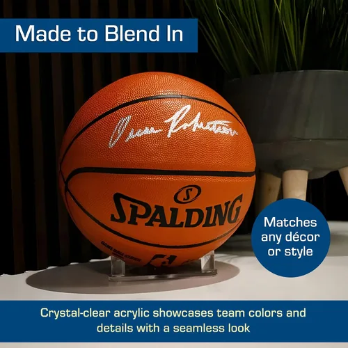 Vista 7 de BCW Acrylic Ball Stand, 1 Pack Anti-Slip Design for Basketball, Football, and Soccer Ball Display