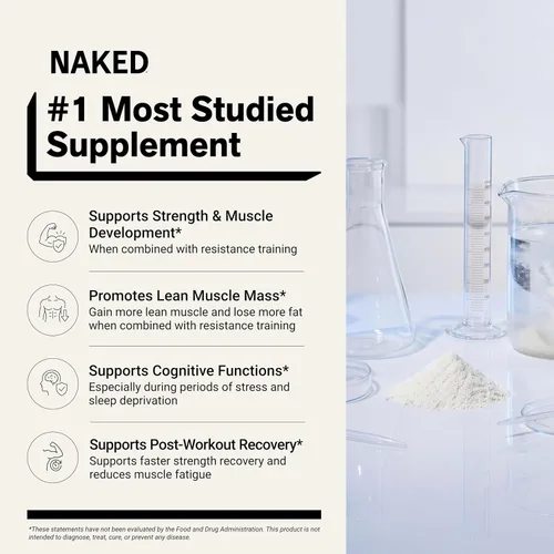 Vista 2 de NAKED Paquete de proteínas sin soja: 8LB Chocolate Vegan Mass Creatina