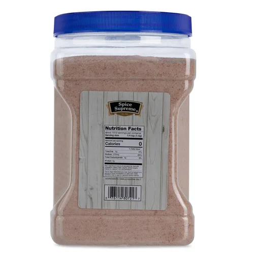 Vista 2 de Spice Supreme Sal rosa pura del Himalaya Minerales y nutrientes naturales de cristal puro Natural y Kosher Grano fino de 5 libras