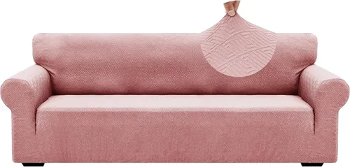 Vista 84 de ZNSAYOTX 1 Funda de silla Jacquard para sala de estar, funda de silla de alta elasticidad con brazos, antideslizante, apta para mascotas, funda