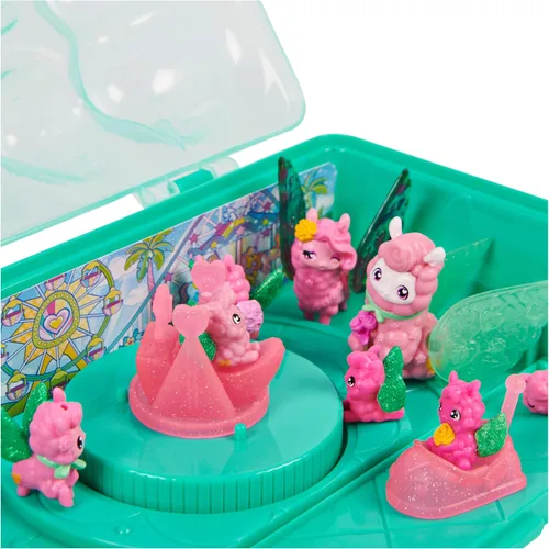Vista 8 de Hatchimals CollEGGtibles, caja familiar de llama arcoíris con juego sorpresa, 10 personajes, 2 accesorios, juguetes para niños a partir de 5 años
