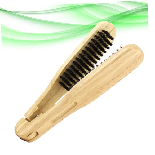 Vista 5 de 2 peines alisadores de cabello para mujer, pinza para el cabello, cepillo para enderezar el cabello, cepillo para enderezar el cabello, peine