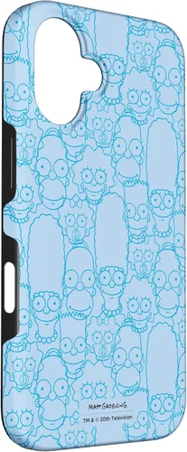 Vista 3 de Funda con estampado de personajes de The Simpsons Springfield para iPhone 16