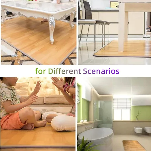 Vista 8 de Alfombrillas eléctricas con calefacción – Alfombra grande de grano de madera, calentador de suelo para el hogar, calentador de pies calentado debajo