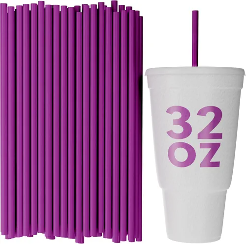 Vista 11 de Pajitas de vaso desechables - 10 pulgadas de alto (negro, 250)