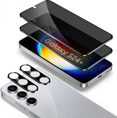 Vista 8 de SURFCUZ [Paquete de 4] Protector de pantalla para Galaxy S24 Plus/S25 Plus [Cristal templado] [Cristal de Japón con dureza 9H] Protector de pantalla