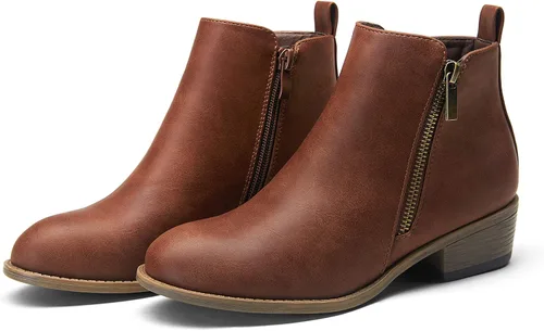Vista 6 de Botines JEOSSY de tacón grueso y bajo para mujer