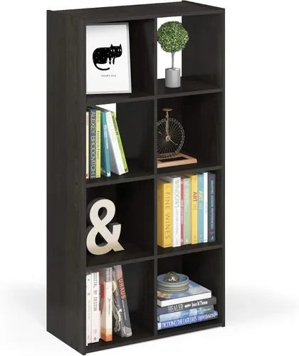 Vista 28 de Furinno PELLI - Estantería de 2 cubos con cubos abiertos y cerrados, armario organizador de almacenamiento de 2 x 1, 12.2 x 11.6 x 24.2, para sala