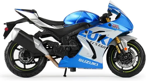 Vista 4 de Bburago SUZUKI GSX-R 1000 - Réplica de fundición a presión increíblemente detallada coleccionable - escala 1:18, rojo