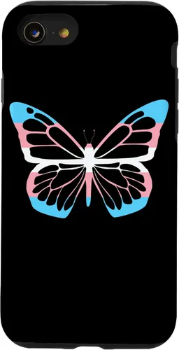 Vista 18 de Funda para iPhone 13 Pro Max Transgénero Mariposa Igualdad Transexual Bandera Trans Pride