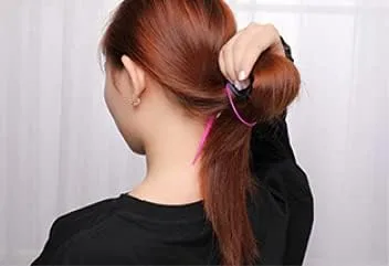 Vista 6 de 1 Unidad(2 piezas) Plástico Magic Hair Braid Cola de caballo Herramienta Clip Herramienta Simple DIY Estilo de Cabello Accesorios Estilo Estilo Azul