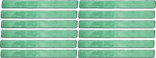 Vista 3 de Real Clean Almohadillas de microfibra para mopa de polvo con flecos verdes de 48 pulgadas (paquete de 2)