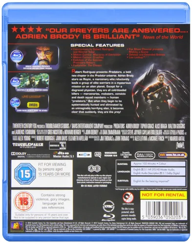 Vista 2 de Predators Blu-ray