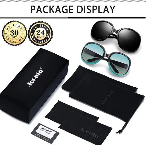 Vista 215 de Joopin Lentes de sol de gran tamaño para mujer, polarizados, grandes, para conducción, protección UV, grandes sombras