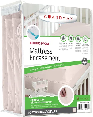 Vista 70 de Protector de colchón Guardmax con cremallera funda contra insectos para cama 100% impermeable suave, hipoalergénico y transpirable
