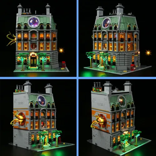 Vista 4 de VONADO Kit de luces LED - Compatible con Lego Sanctum Sanctorum 76218, iluminación de bricolaje para Dr Strange Lego Set, decoración creativa