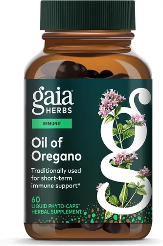 Vista 10 de Gaia Herbs Cápsulas de aceite de orégano - 230 mg de hoja de orégano - Suplemento de apoyo inmunológico y antioxidante con aceite de orégano