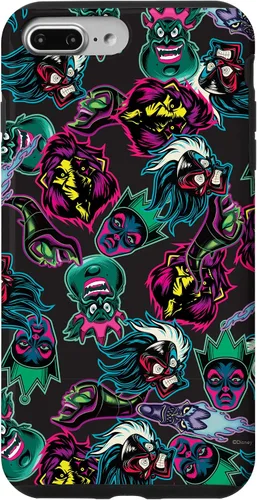 Vista 12 de Funda con estampado de neón malvado de villanos de Disney para iPhone 16