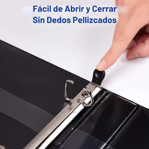 Vista 5 de Avery 79803 - Carpeta resistente antiadherente, anillos EZD, vista de referencia, 8 cm, azul marino, Rojo 1.5