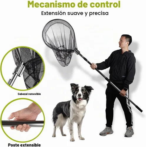 Vista 4 de Dog Catch Net Pole - Herramienta de control de vida silvestre para captura de animales
