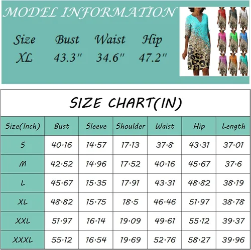 Vista 4 de NAMTYQX Vestidos de verano 2023 para mujer, vestidos de lino con estampado floral, vestido liso, cuello en V, vestido suelto casual con bolsillos