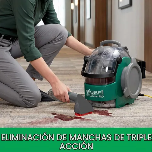 Vista 5 de Bissell BigGreen Commercial Little Green Pro - Limpiador de manchas comerciales, limpiador de alfombras y tapicería y detallador