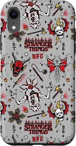 Vista 25 de Stranger Things Demogorgon Hellfire Club - Funda con patrón para iPhone 17