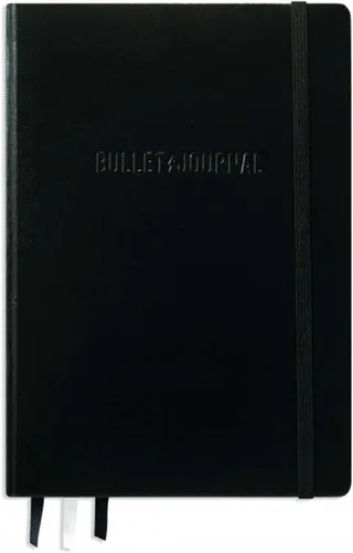 Vista 2 de LEUCHTTURM1917 The Official Bullet Journal Edition 2 - Cuaderno construido para BuJo, tamaño mediano A5 204 páginas de papel de 4.23 oz/m², con guía