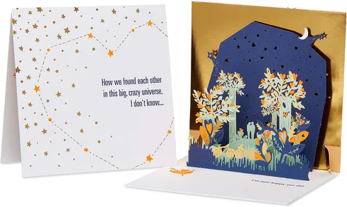 Vista 4 de American Greetings Tarjeta de cumpleaños romántica desplegable (romántica)