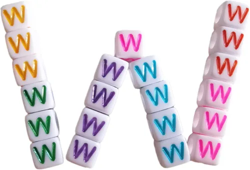 Vista 10 de Xeahung 200 cuentas de letras acrílicas cuadradas multicolor para hacer joyas, llaveros de bricolaje, collares, pulseras, decoraciones