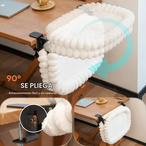 Vista 5 de CHEERPALS Cloud - Hamaca plegable para gatos de interior Blanco