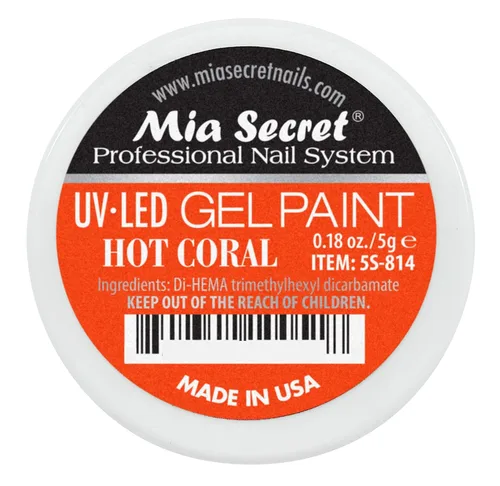 Vista 5 de Mia Secret Sistema de uñas profesional UV/LED Gel Paint - 0.18 oz (albaricoque)
