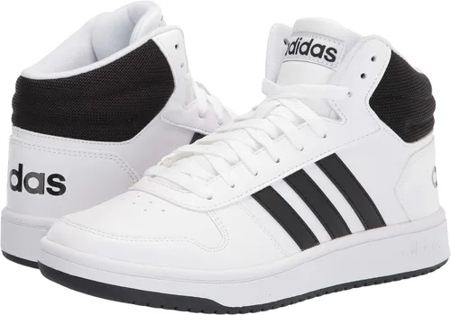 Vista 7 de adidas Hoops 2.0 Mid - Tenis de baloncesto para hombre, Blancotintaescarlata