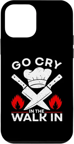 Vista 12 de iPhone 15 Go Cry In The Walk In, divertida funda de chef de cocina