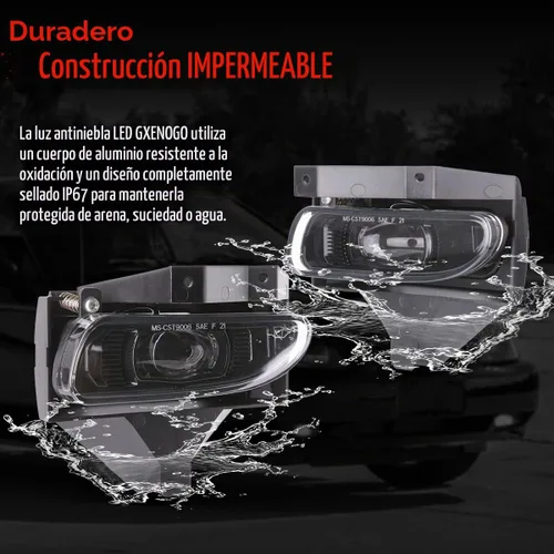 Vista 7 de Luces Antiniebla LED Compatibles con Ford Mustang 99-04 1999 2000 2001 2002 2003 2004, Conjunto de Luz Antiniebla con Bombilla LED 880 12V
