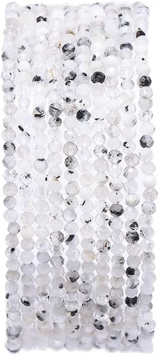 Vista 49 de BEADIA Cuentas de piedra natural africana de turquesa faceted rondelle 3x4mm semipreciosas sueltas para hacer joyas 38cm
